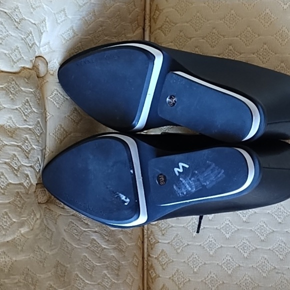 Kenneth Cole black and white leather wedge size 8.5 - Picture 7 of 9